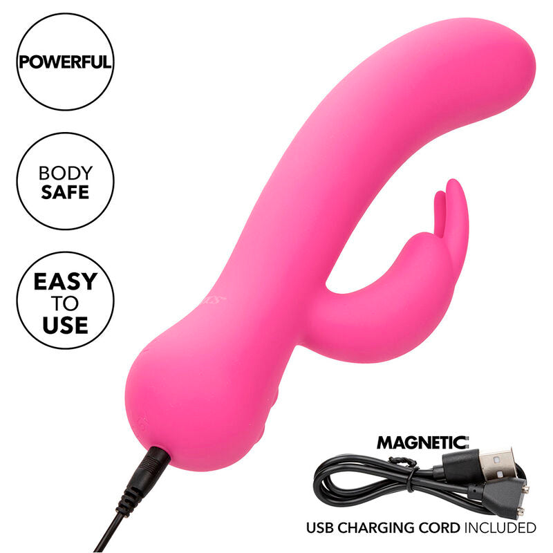 CALEXOTICS - PREMIER VIBRATEUR LAPIN RECHARGEABLE ROSE