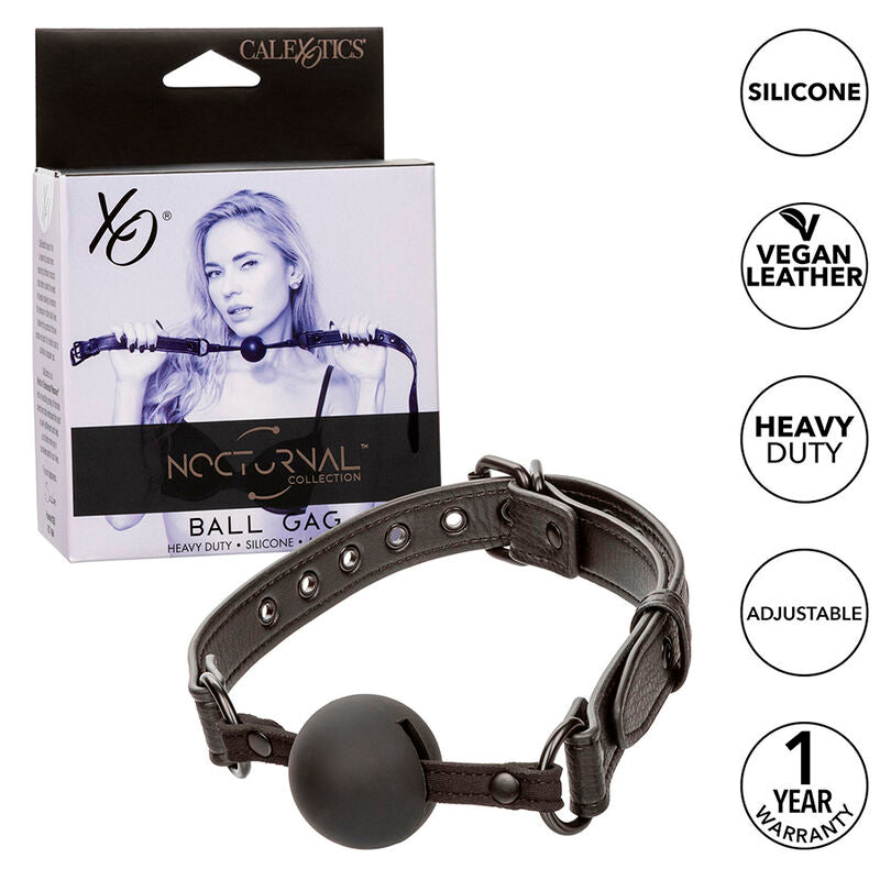 CALEXOTICS - NOCTURNAL BALL GAG SILICONE BLACK - 6