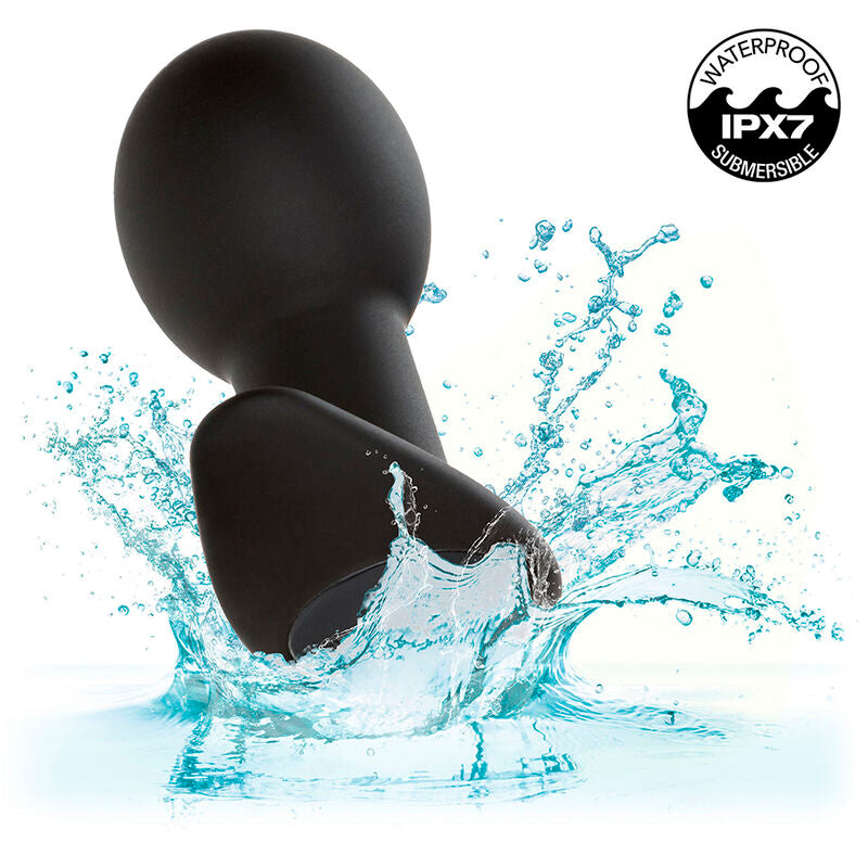 CALEXOTICS - ROCK BOTTOM ANAL PLUG 10 VIBRATIONS SILICONE BLACK - 4
