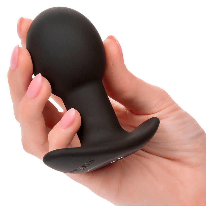 CALEXOTICS - ROCK BOTTOM ANAL PLUG 10 VIBRATIONS SILICONE BLACK - 2