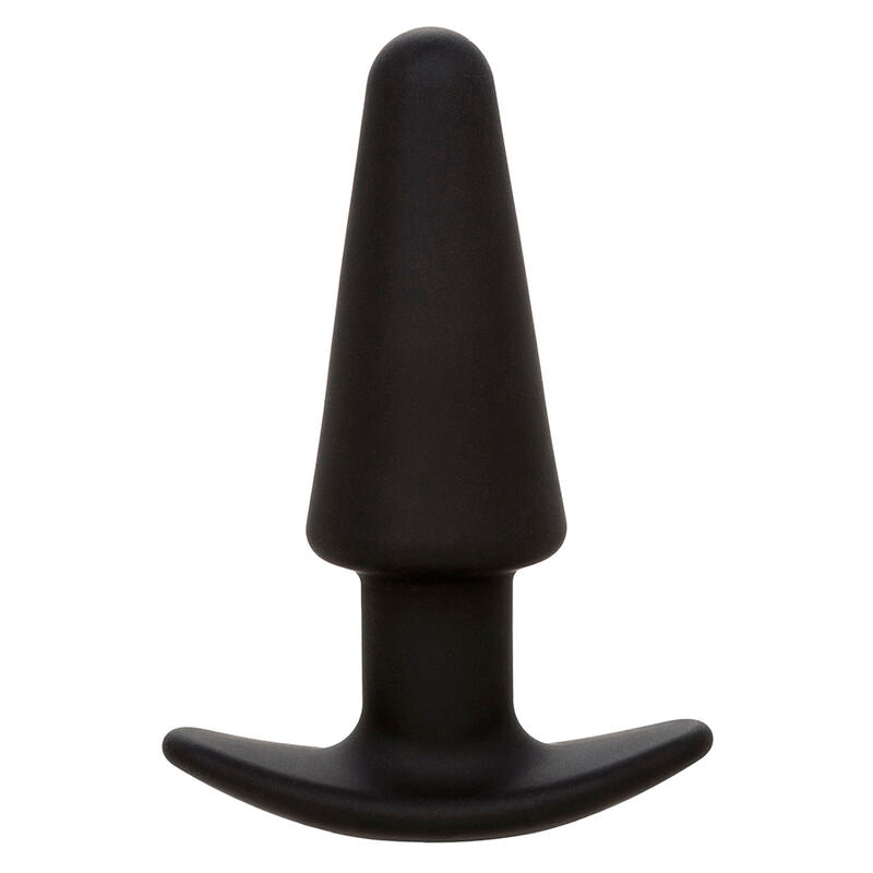 CALEXOTICS - ROCK BOTTOM TAPERED ANAL PLUG 10 VIBRACIONES SILICONE BLACK - 10