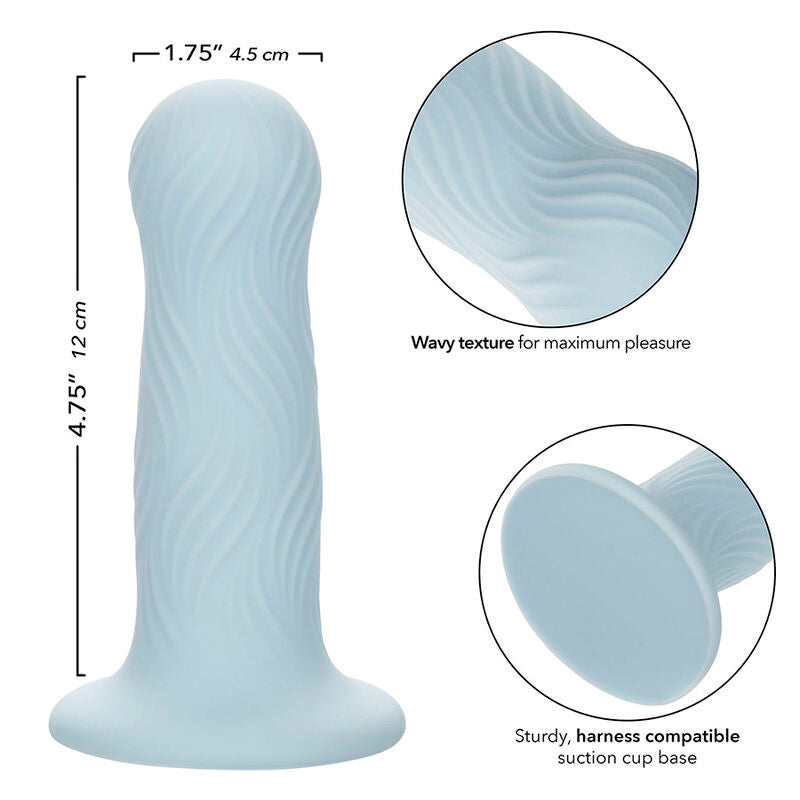 CALEXOTICS - WAVE RIDER FOAM ANAL PLUG BLUE - 6