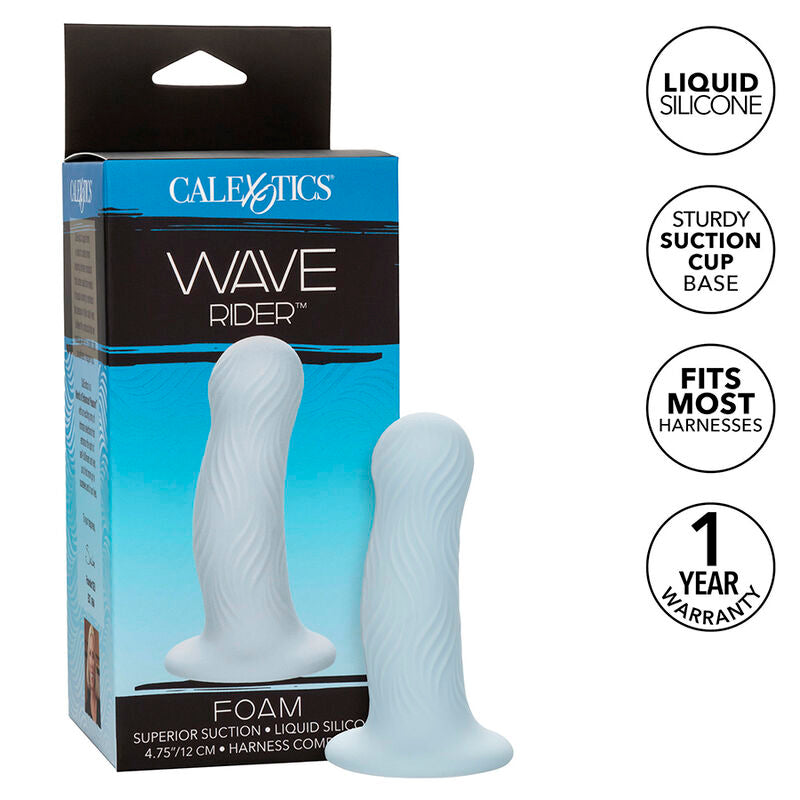 CALEXOTICS - WAVE RIDER FOAM ANAL PLUG BLUE - 9