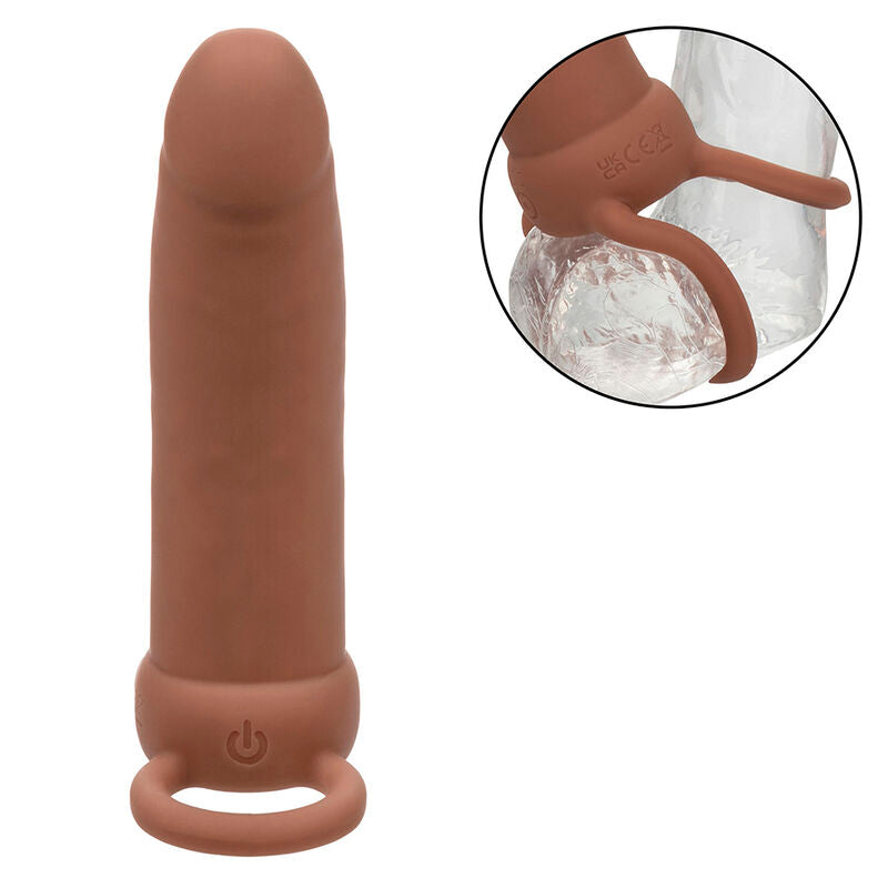 CALEXOTICS - MAXX THICK DUAL PENETRATOR 10 VIBRATIONS BROWN - 9