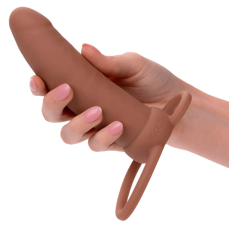 CALEXOTICS - MAXX THICK DUAL PENETRATOR 10 VIBRATIONS BROWN - 7