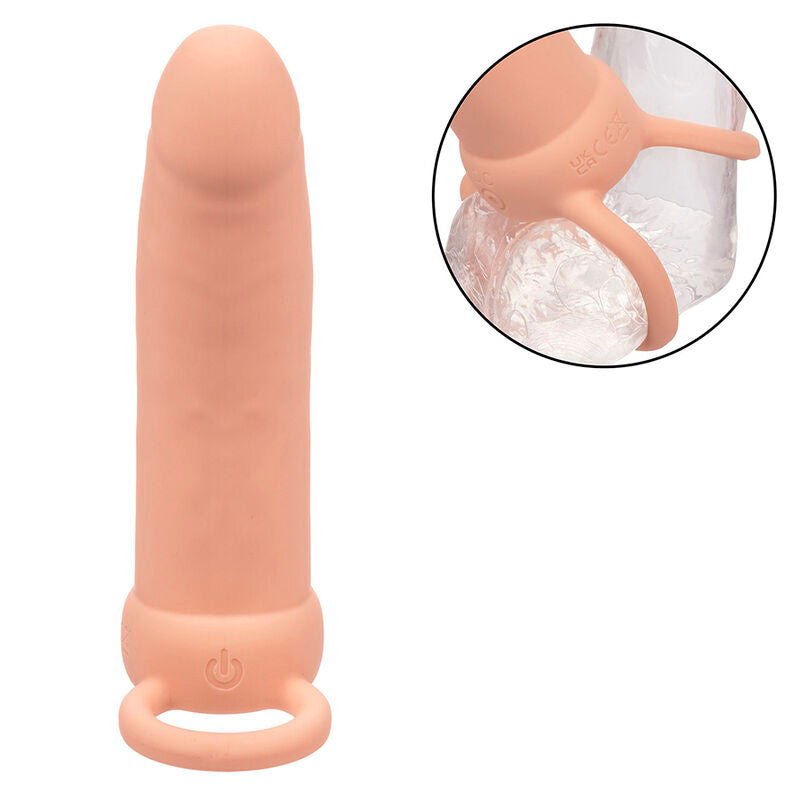 CALEXOTICS - MAXX THICK DUAL PENETRATOR 10 VIBRATIONS FLESH - 9