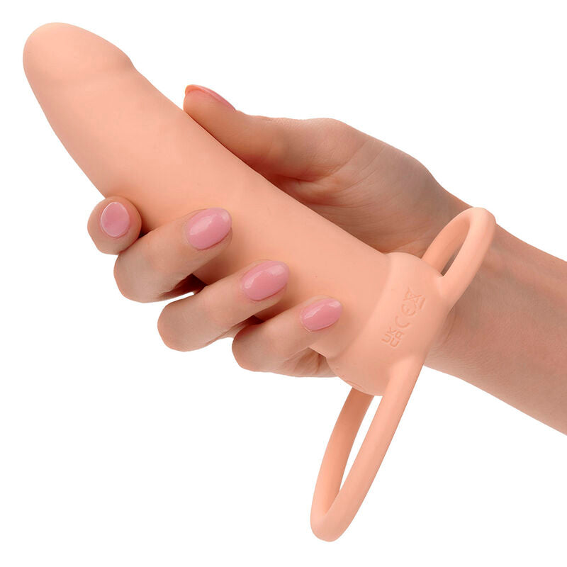 CALEXOTICS - MAXX THICK DUAL PENETRATOR 10 VIBRATIONS FLESH - 4