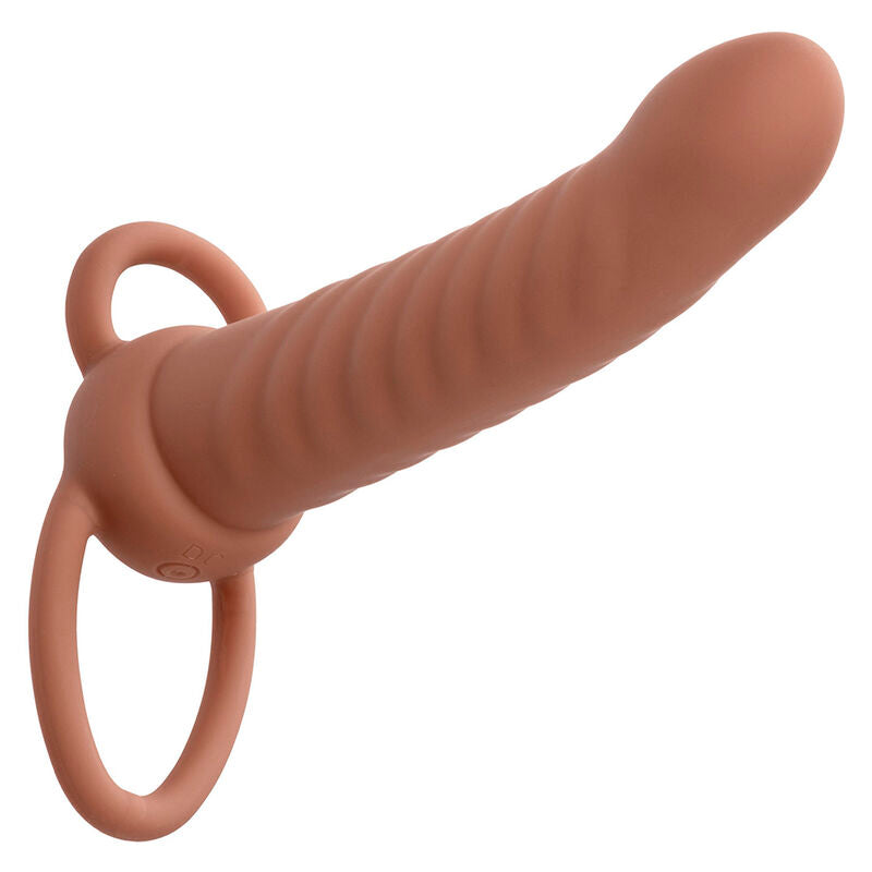 CALEXOTICS - MAXX RIBBED DUAL PENETRATOR 10 VIBRATIONS BROWN - 11