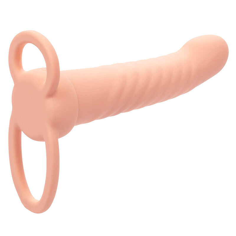 CALEXOTICS - MAXX RIBBED DUAL PENETRATOR 10 VIBRATIONS FLESH - 8