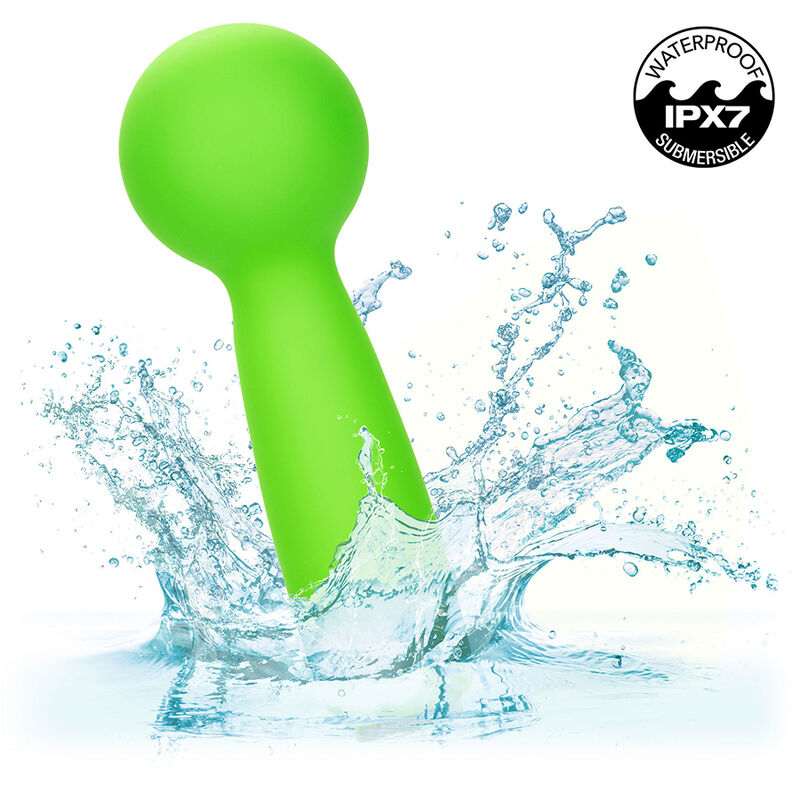 CALEXOTICS - NEON VIBES THE BUBBLY VIBE MINI MASSAGER 10 VIBRATIONS GREEN - 6