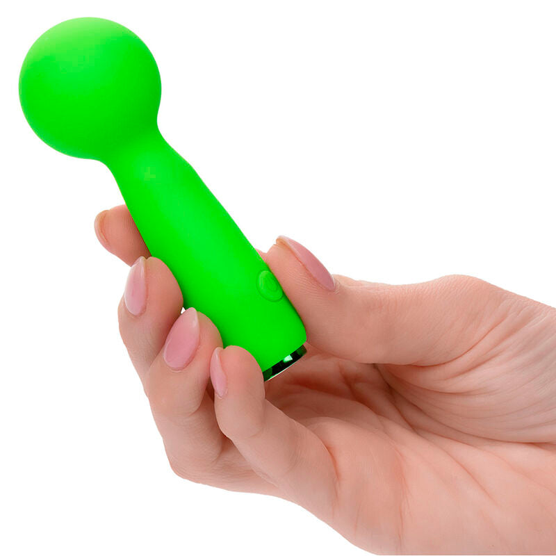 CALEXOTICS - NEON VIBES THE BUBBLY VIBE MINI MASSAGER 10 VIBRATIONS GREEN - 4