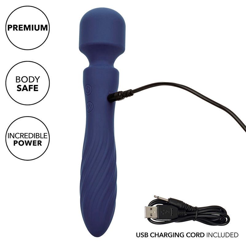 CALEXOTICS - CHARISMA MYSTIQUE MASSEUR DOUBLE MOTEUR 12 FONCTIONS 20,5 CM X 4,5 CM VIOLET