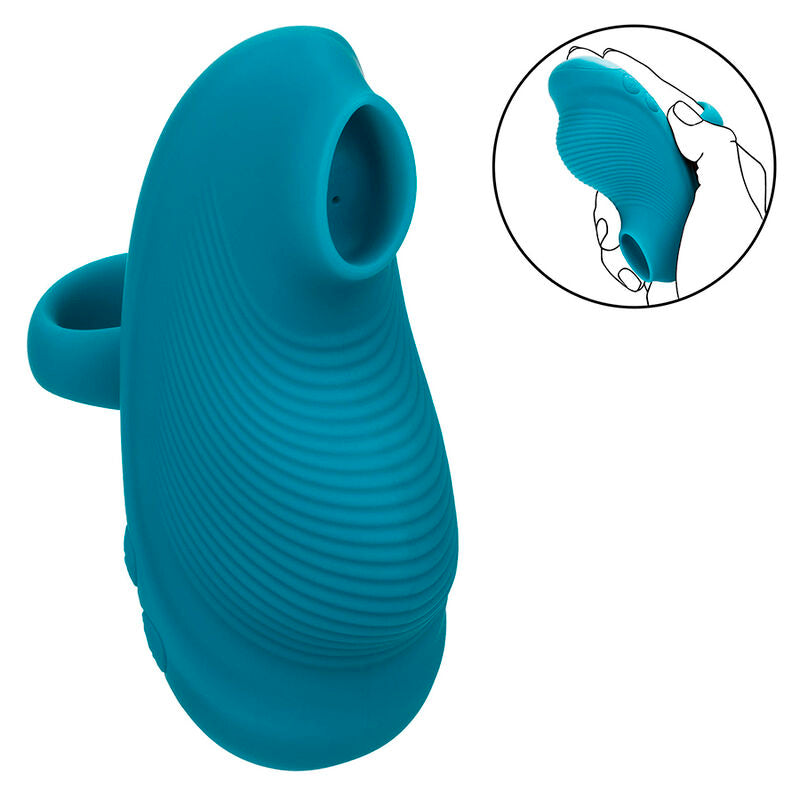 CALEXOTICS - ENVY HANDHELD ROLLING BALL MASSAGER 7 VIBRATIONS BLUE - 8
