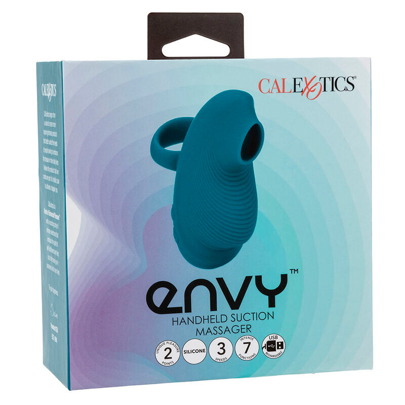 CALEXOTICS - ENVY HANDHELD ROLLING BALL MASSAGER 7 VIBRATIONS BLUE - 4