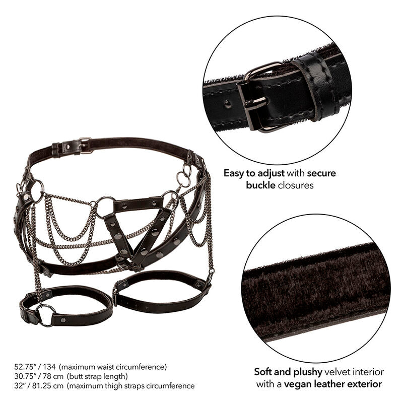 CALEXOTICS - EUPHORIA MULTICHAIN PREMIUM THIGH HARNESS LARGER SIZE