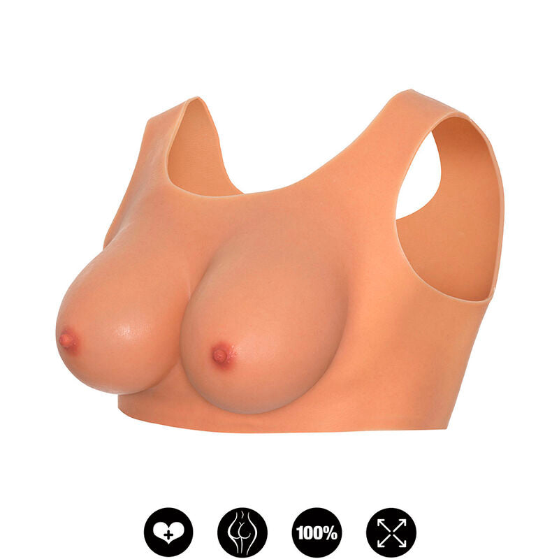 HIDDEN DESIRE - ALTER EGO WEARABLE BREAST TOP E-CUP FLESH - 5