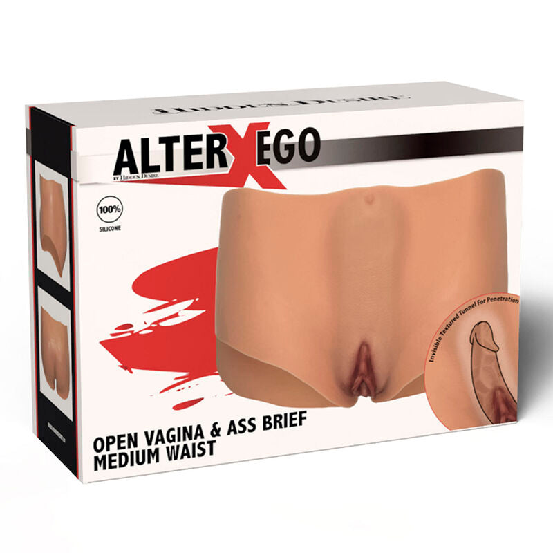 HIDDEN DESIRE - ALTER EGO OPEN VAGINA & ASS BRIEF MEDIUM WAIST FLESH - 6