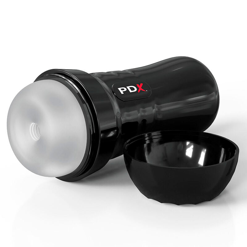 PDX EXTREME - SLIDE & GLIDE SELF-LUBRICATING TRANSPARENT MASTURBATOR