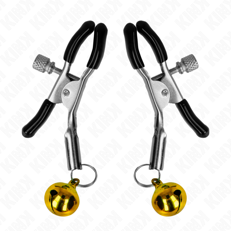 KINK - SINGLE BELL NIPPLE CLAMP GOLD 6CM