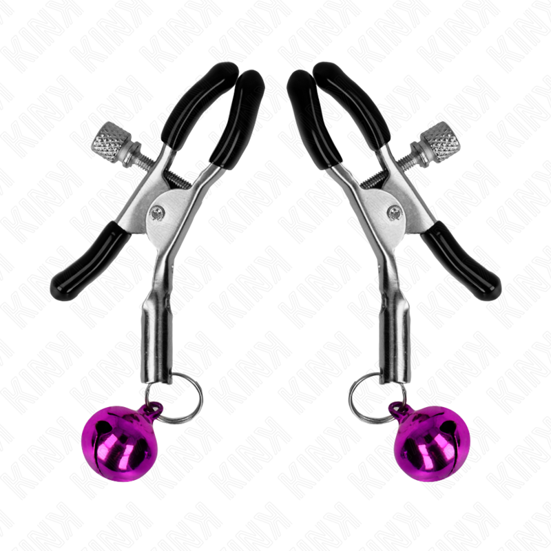 KINK - PURPLE SINGLE BELL NIPPLE CLAMP 6 CM - 4
