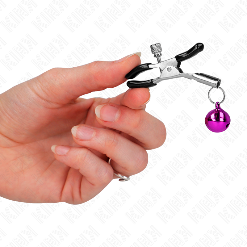 KINK - PURPLE SINGLE BELL NIPPLE CLAMP 6 CM - 3