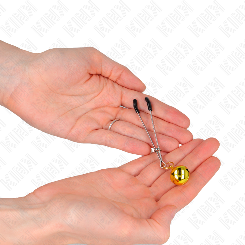 KINK - THIN BELL NIPPLE CLAMPS GOLD 7 CM - 3