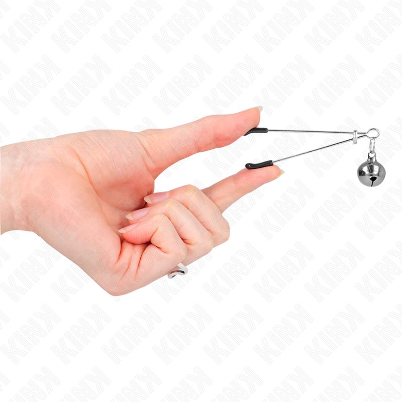 KINK - THIN BELL NIPPLE CLAMPS SILVER 7 CM - 3