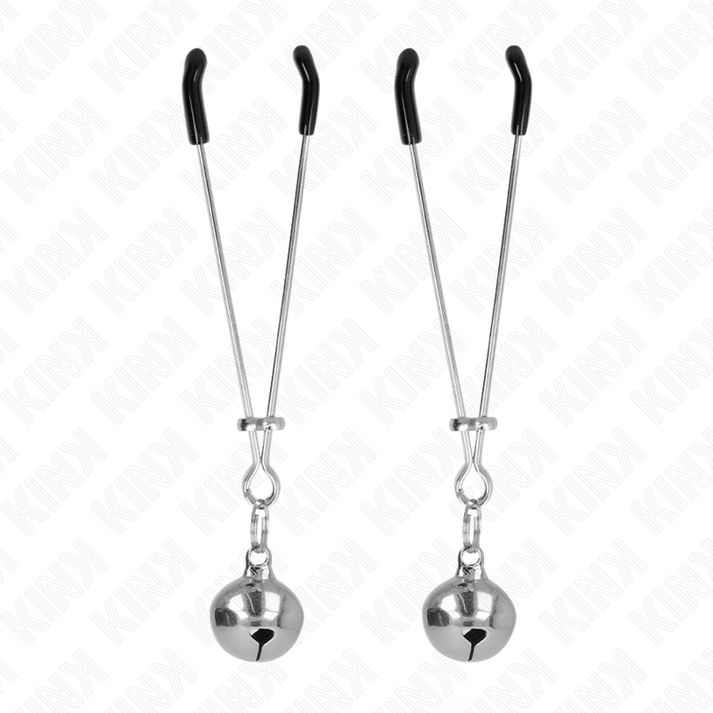 KINK - THIN BELL NIPPLE CLAMPS SILVER 7 CM - 4