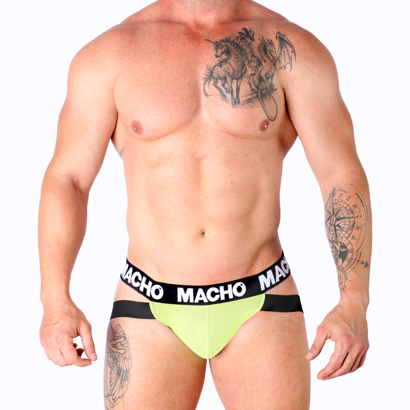 MACHO - MX28FR JOCK PINK NEON XL - M / YELLOW - 22