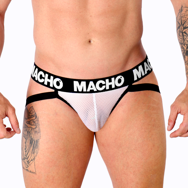 MACHO - MX26X1 JOCK GRID WHITE XL - S - 6
