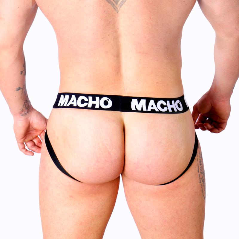 MACHO - MX25NC JOCK BLACK LEATHER XL - S - 8