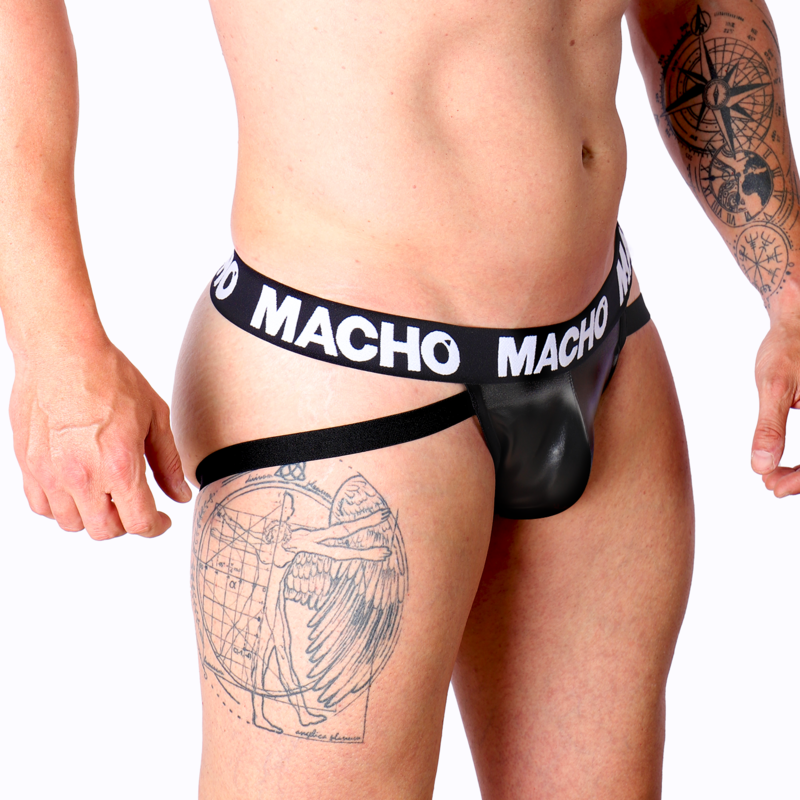 MACHO - MX25NC JOCK BLACK LEATHER XL - S - 9