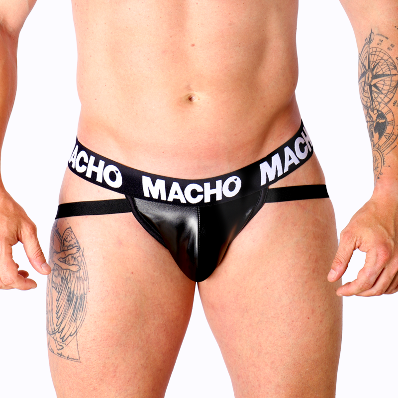 MACHO - MX25NC JOCK BLACK LEATHER XL - S - 6