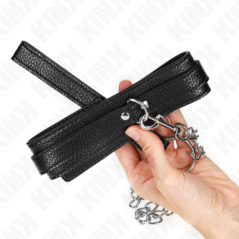 KINK - SNAKE PATTERN NECKLACE WITH LEASH 65 CM - 4