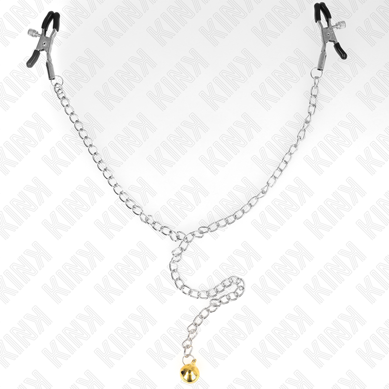 KINK - CHAIN NIPPLE CLAMPS WITH BELL 30 CM - 4
