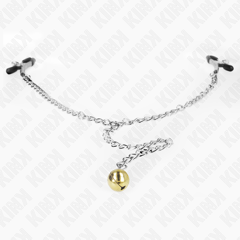 KINK - CHAIN NIPPLE CLAMPS WITH BELL 30 CM - 3