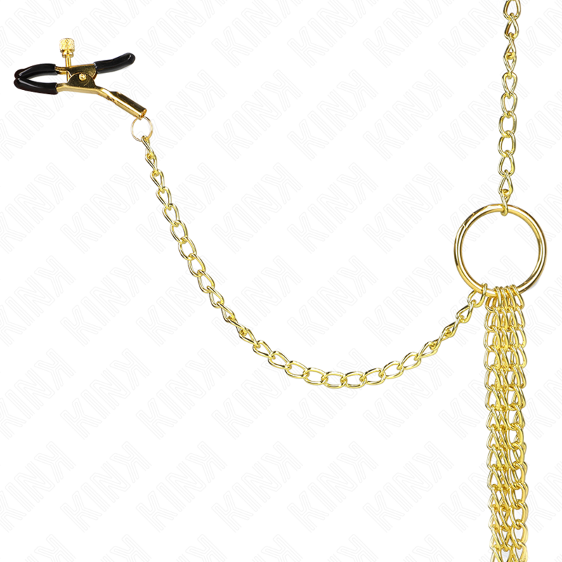 KINK - 4 NIPPLE AND CLIT CLAMPS ADJUSTABLE GOLD - 3