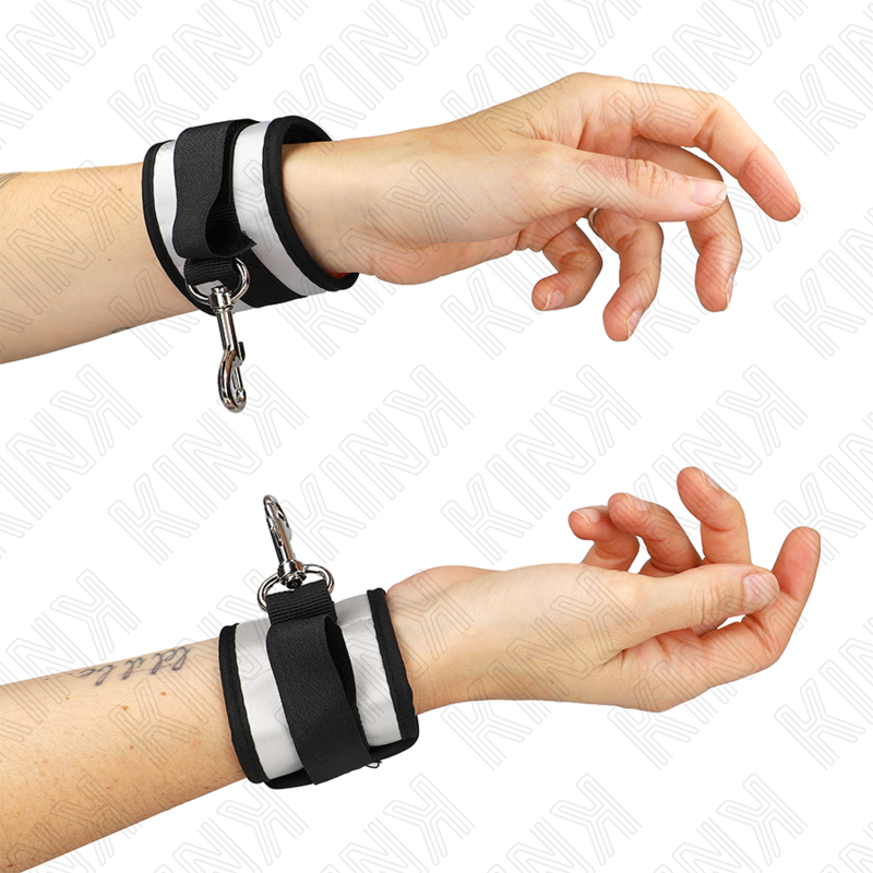 KINK - NEOPRENE WRIST CUFFS GREY 23 X 5 CM - 4
