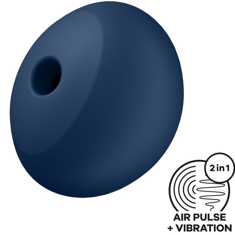 SATISFYER - AIR POWER 4 STIMULATOR & VIBRATOR 12 VIBRATIONS BLUE - 9