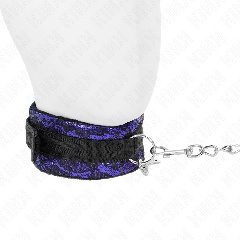 KINK - SHORT VELVET LACE NECKLACE WITH BELT 105 CM WITH NYLON TRIM 44 X 5.5 CM - 3