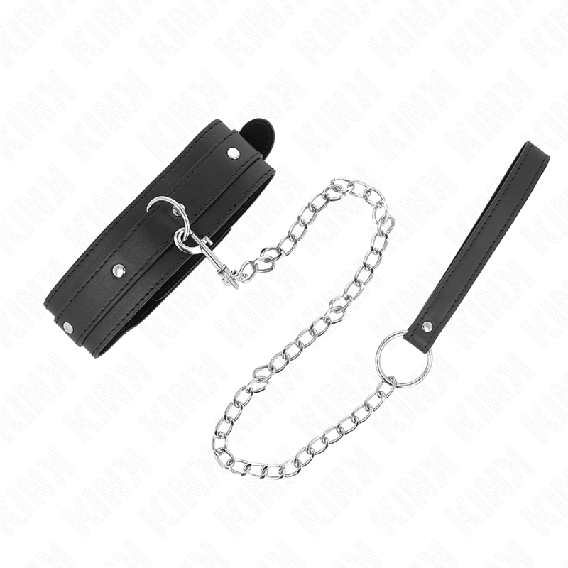 KINK - NECKLACE WITH LEASH 65 CM 1 RING ADJUSTABLE 38-49 CM X 5 CM - 2