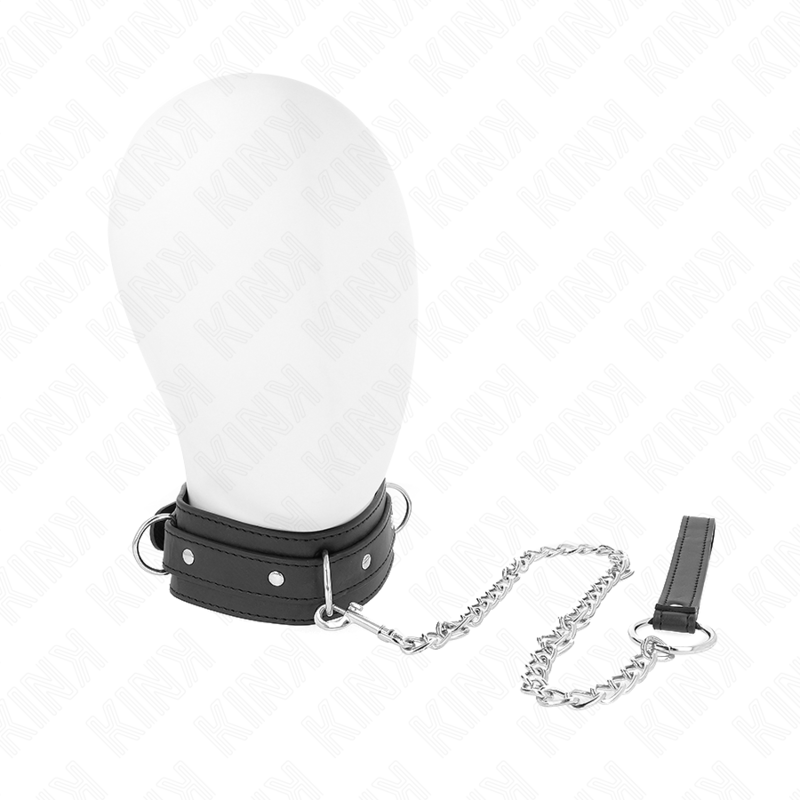 KINK - NECKLACE WITH LEASH 65 CM 3 RING MODEL 1 ADJUSTABLE 38-49 CM X 5 CM - 2