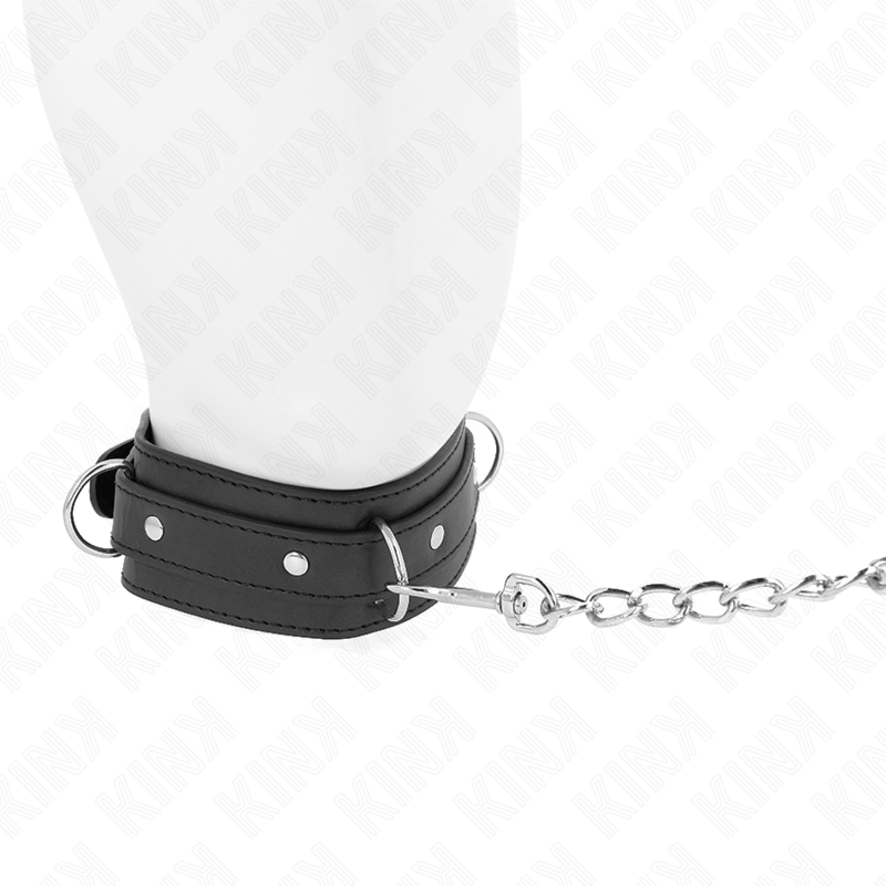 KINK - NECKLACE WITH LEASH 65 CM 3 RING MODEL 1 ADJUSTABLE 38-49 CM X 5 CM - 3