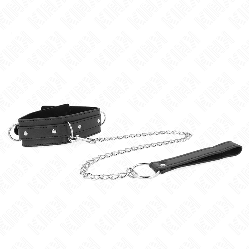 KINK - NECKLACE WITH LEASH 65 CM 3 RING MODEL 1 ADJUSTABLE 38-49 CM X 5 CM - 5