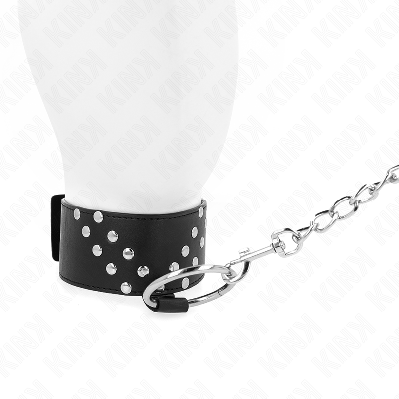 KINK - NECKLACE WITH BELT 65 CM WITH V RIVET ADJUSTABLE 36-43 CM X 5 CM - 3