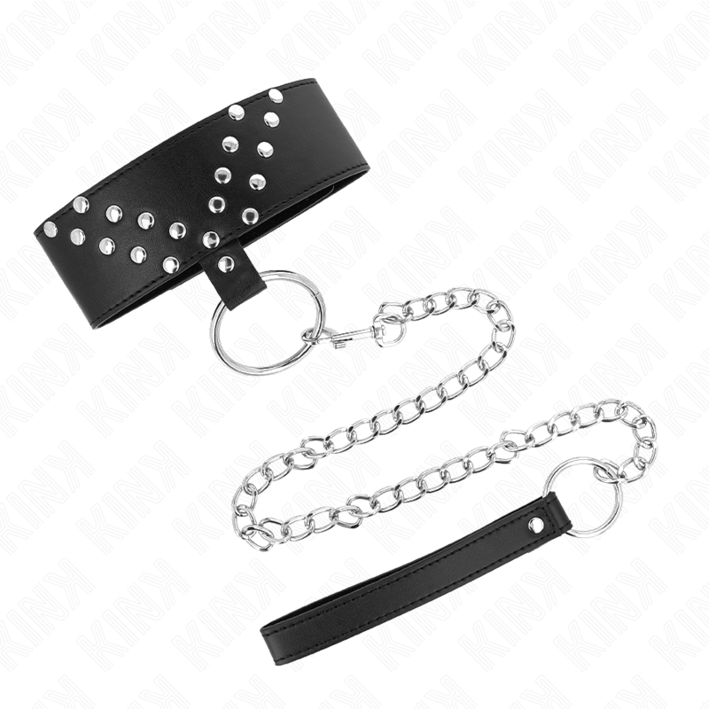 KINK - NECKLACE WITH BELT 65 CM WITH V RIVET ADJUSTABLE 36-43 CM X 5 CM - 5