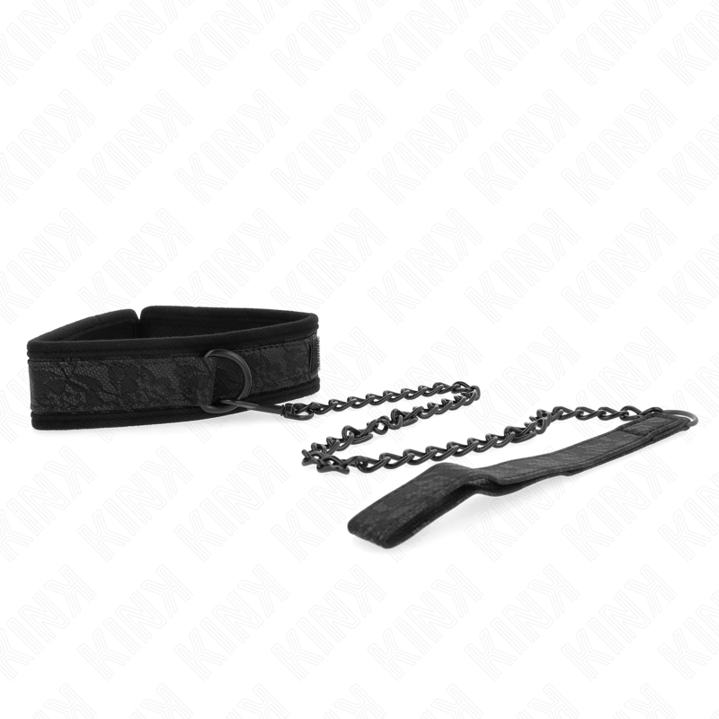 KINK - BASIC MODEL COLLAR WITH LEASH 77 CM MODEL 5 AJUSTABLE 34-54 CM X 5 CM - 2