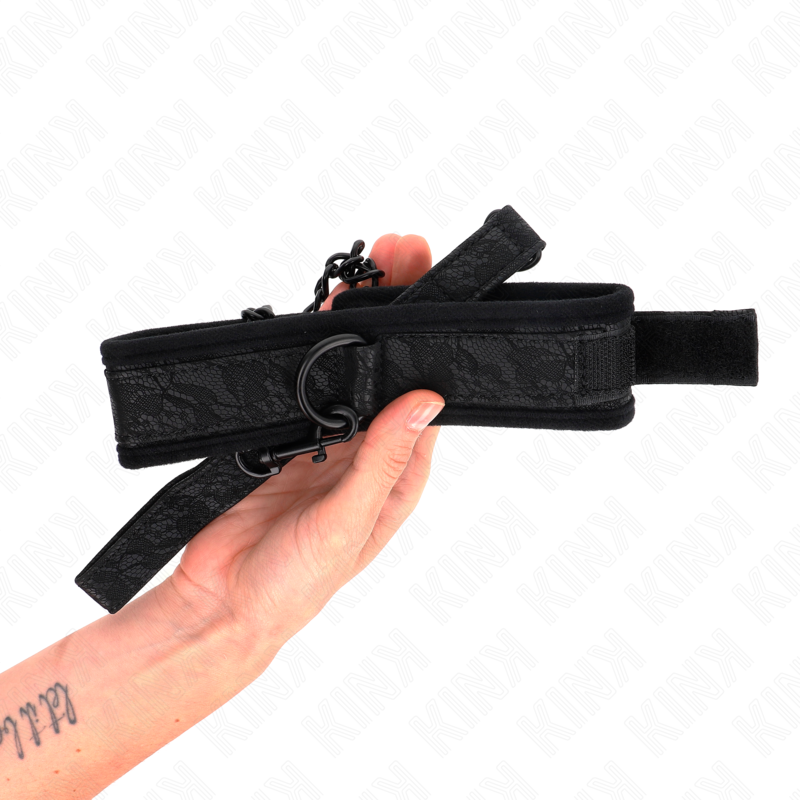 KINK - BASIC MODEL COLLAR WITH LEASH 77 CM MODEL 5 AJUSTABLE 34-54 CM X 5 CM - 3
