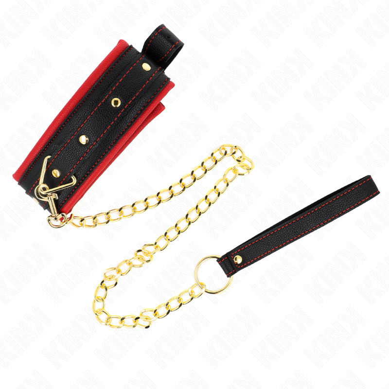 KINK - COLLAR WITH PLAIN FABRIC LEASH ADJUSTABLE 33-48 CM X 5.7 CM - 6