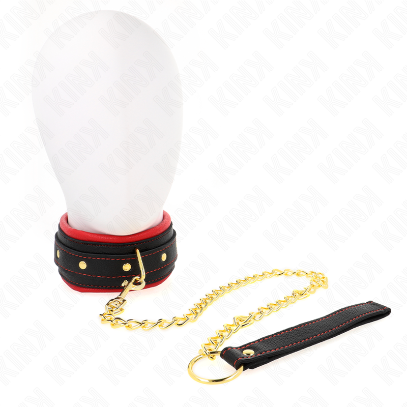 KINK - COLLAR WITH PLAIN FABRIC LEASH ADJUSTABLE 33-48 CM X 5.7 CM - 5